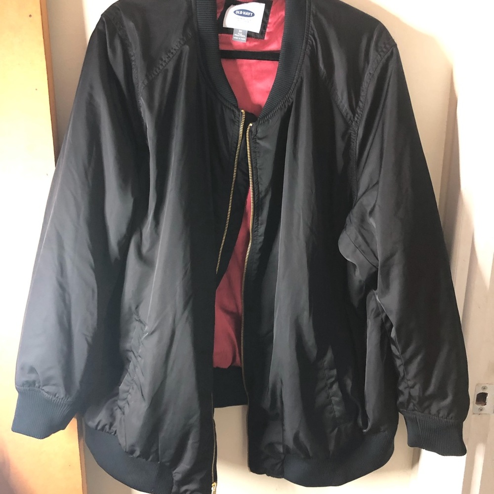 Black bomber jacket old navy